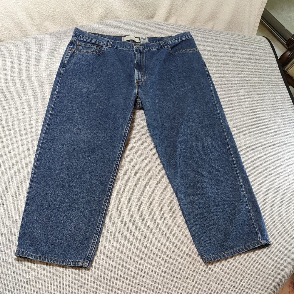2/20* Levi's 550 Relaxed Fit Medium Blue Denim Cotton Men's Jeans - size 44*